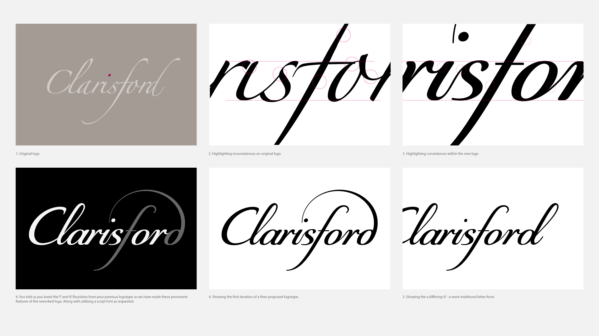 Clarisford logo development
