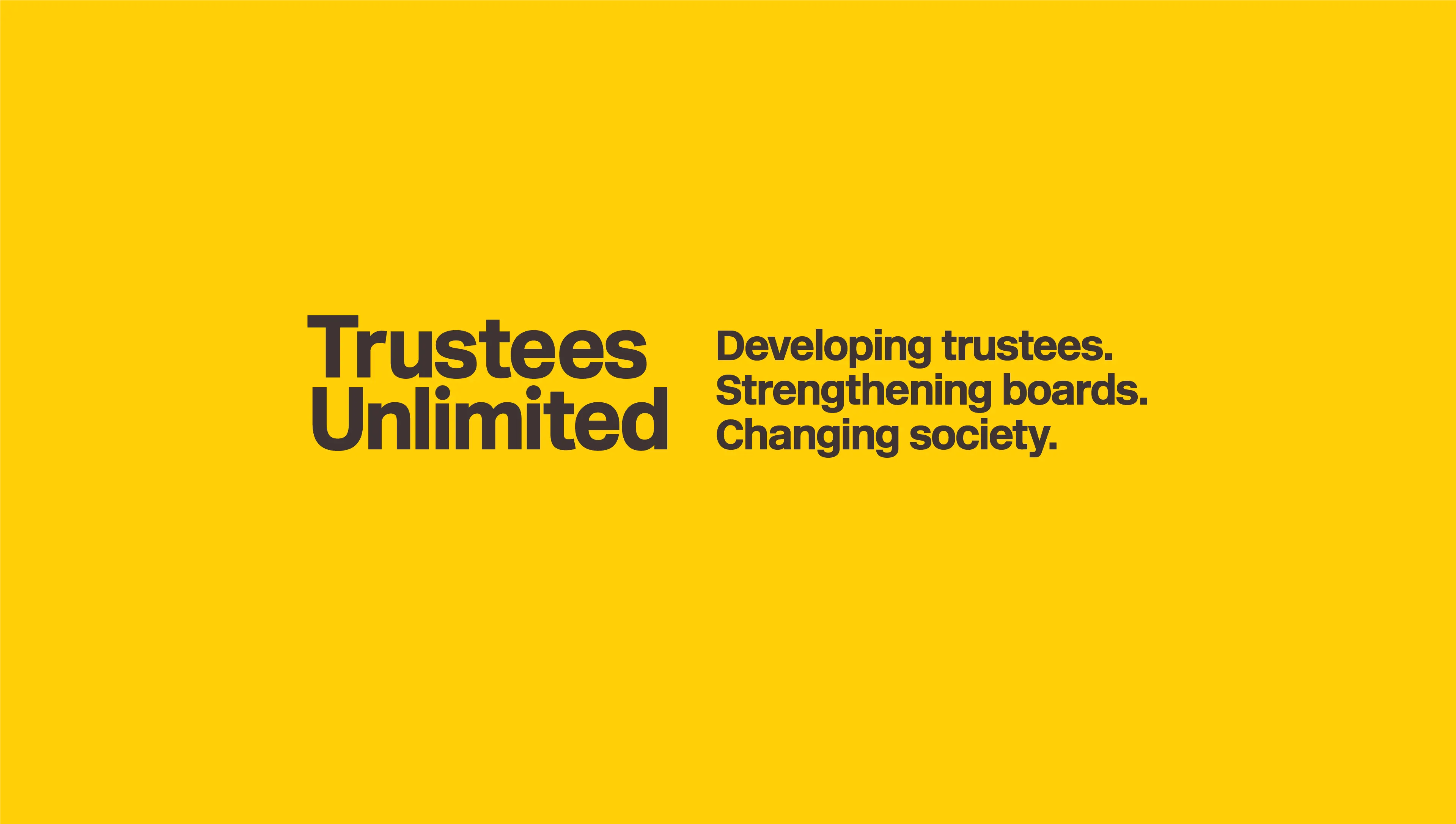 Trustees Unlimited straplines concept