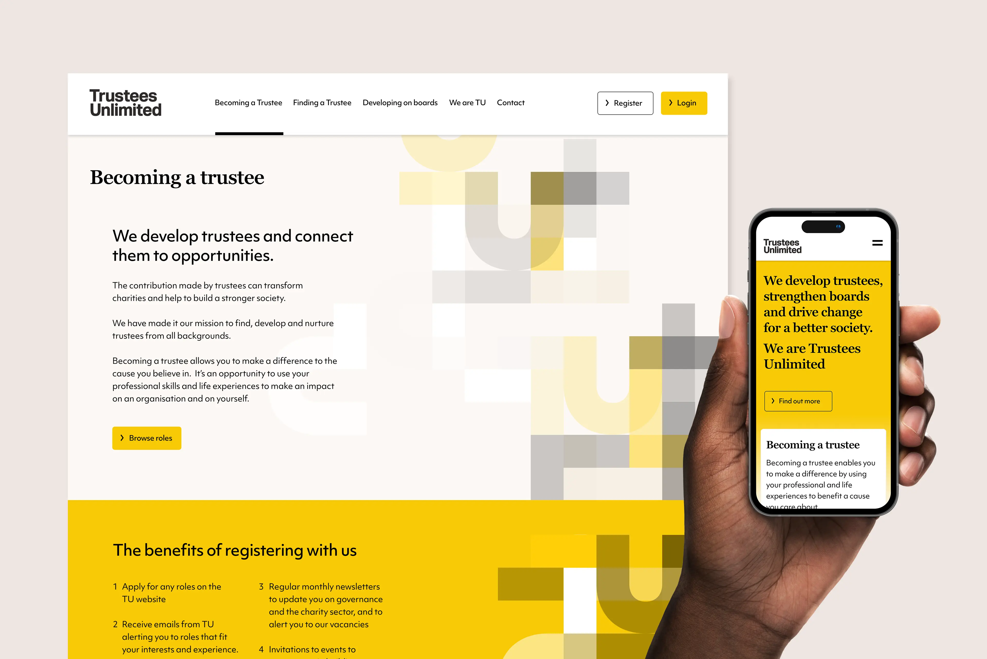 Trustees Unlimited - Mobile and Website design